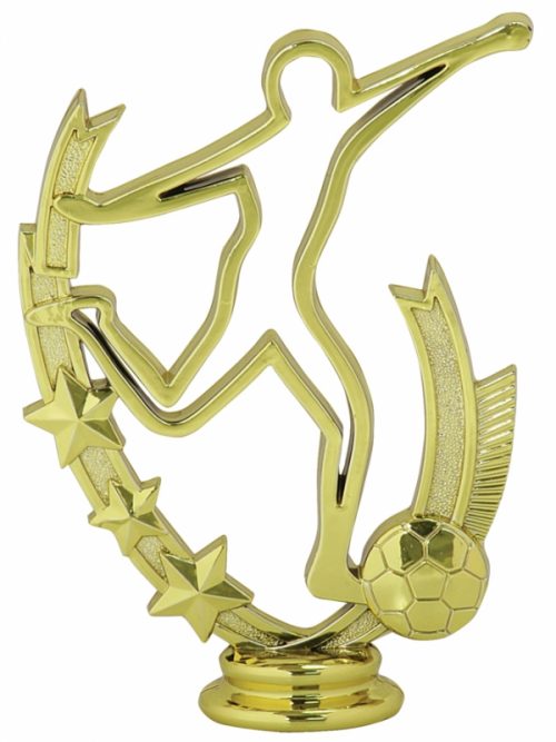Gold Soccer Profile Figure