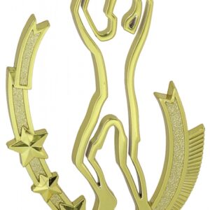 Gold Basketball Profile Figure