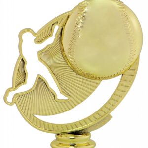 Gold Baseball Silhouette Figure