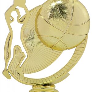 Gold Basketball Silhouette Figure