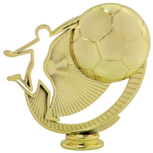 Gold Soccer Silhouette Figure
