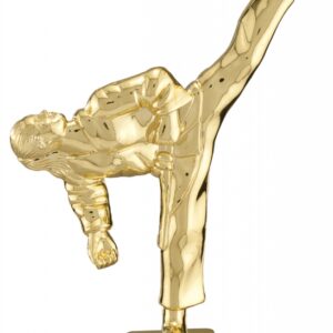 Gold Female Tae Kwon Do Figure