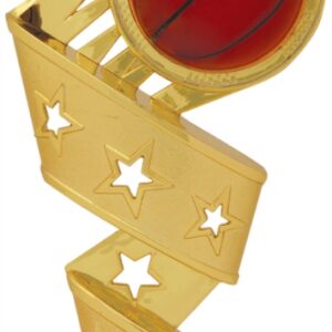 Gold Basketball 3D Twist Figure