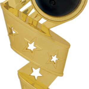 Gold Bowling 3D Twist Figure