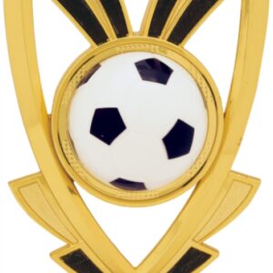 Gold Soccer Ribbon Figure
