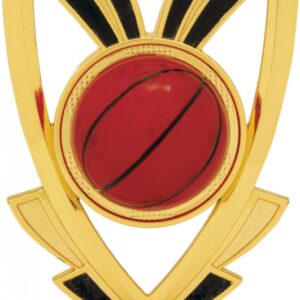 Gold Basketball Ribbon Figure