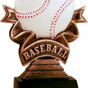 Baseball Ribbon Resin