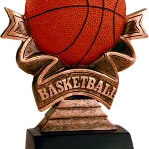 Basketball Ribbon Resin