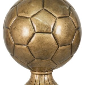 Antique Gold Soccer Ball Resin