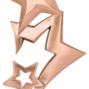 Bronze 3-Star Metal Figure