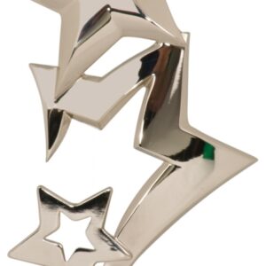 Silver 3-Star Metal Figure