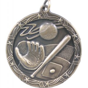 Baseball Shooting Star Medal