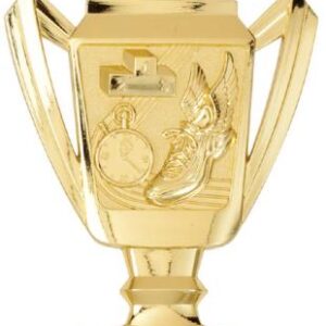 Track Trophy Shaped Medal
