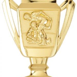 Wrestling Trophy Shaped Medal