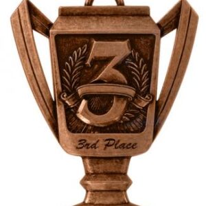 3rd place Trophy Shaped Medal