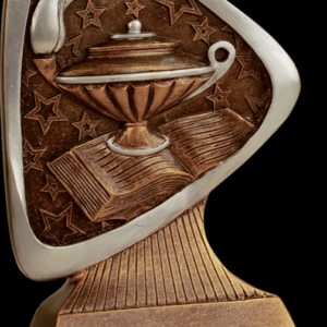 Lamp of Knowledge Triad Resin