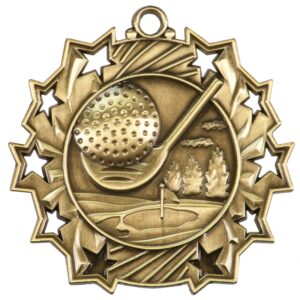 Golf Ten Star Medal